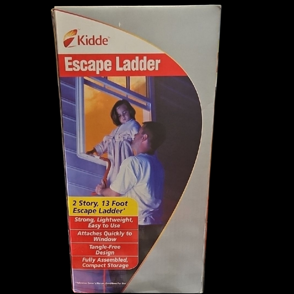 Red Fire Escape Ladder